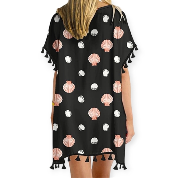 Yincro Swim Chiffon Tassel Swimsuit Cover Up Poshmark